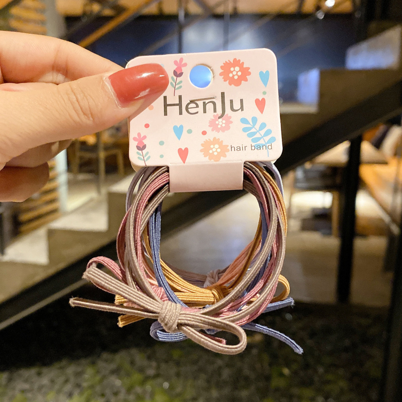 Dây buộc tóc co giãn thiết kế đơn giản phong cách Hàn Quốc thời trang cho nữ
