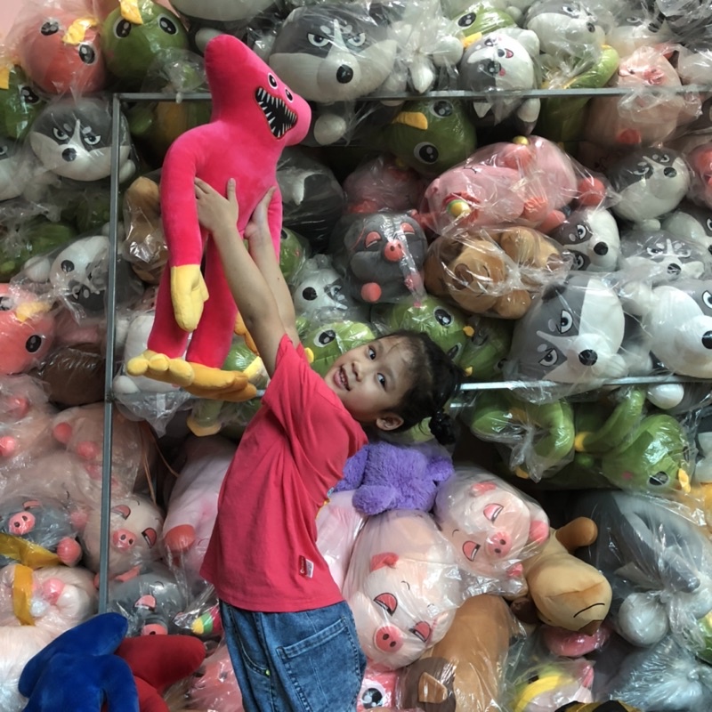 Búp Bê Nhồi Bông Hình Nhân Vật Phim Kinh Dị Hoạt Hình Đáng Yêu, Thú Bông Huggy Wuggy nhân Vật Game Poppy Playtime Cho Bé