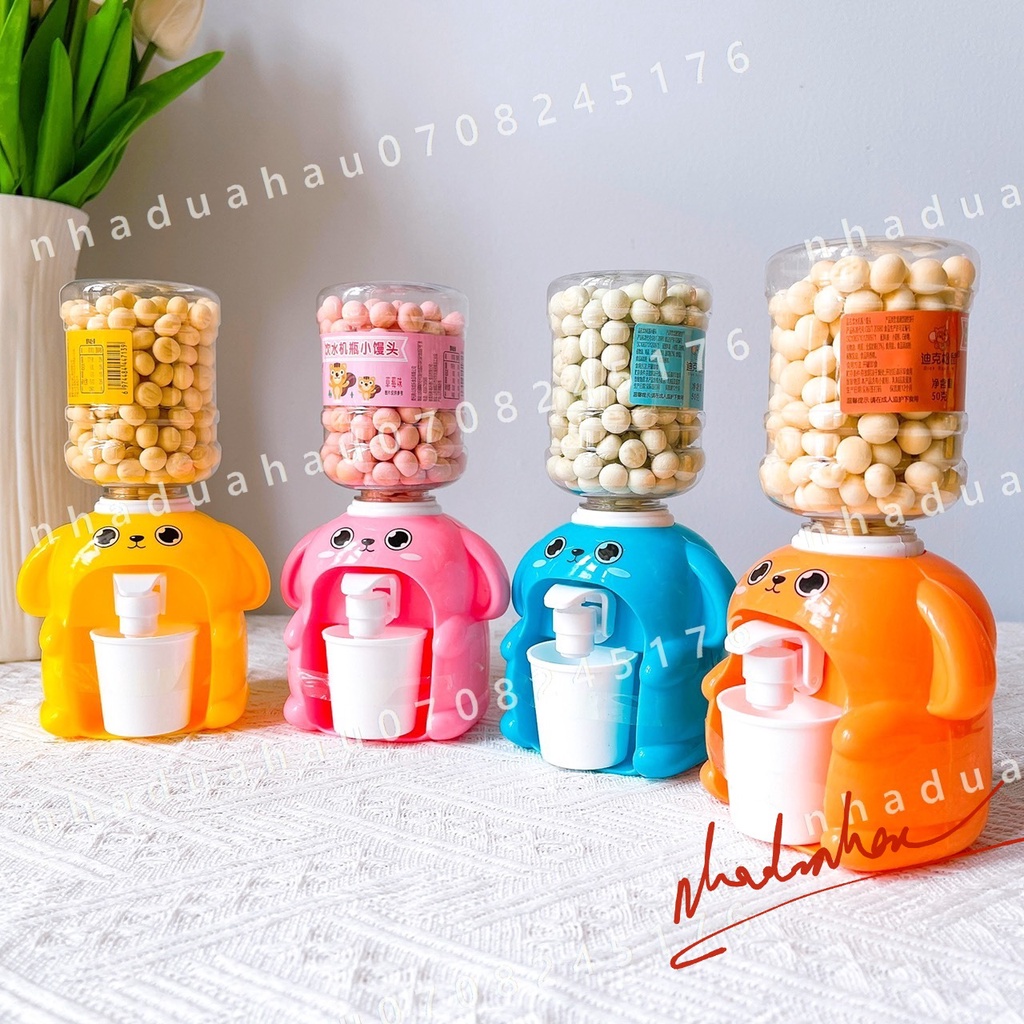 Một hộp bánh men sữa chua khô trái cây hình bình lọc nước dễ thương cho bé Hongkong hộp 50gam bánh