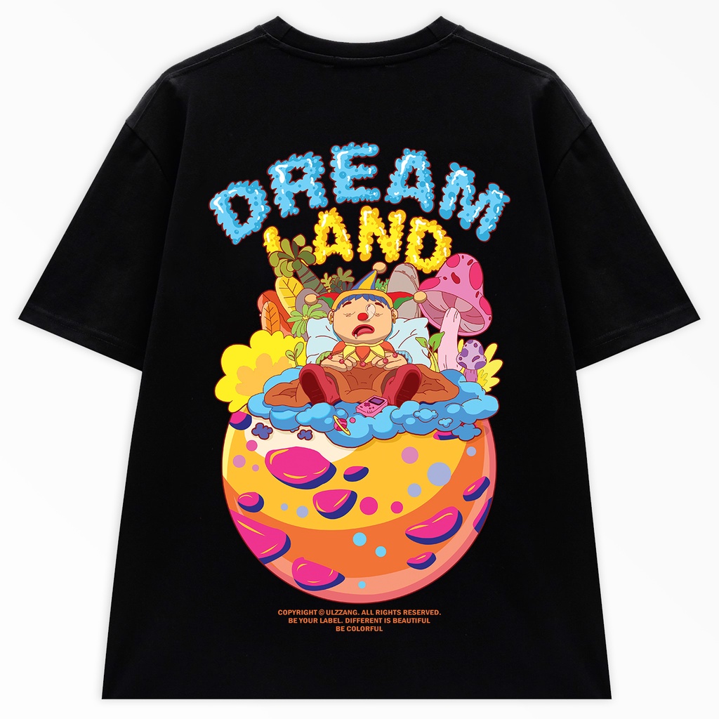 Áo thun local brand ULZZ ulzzang dáng unisex tay lỡ dream land U-26