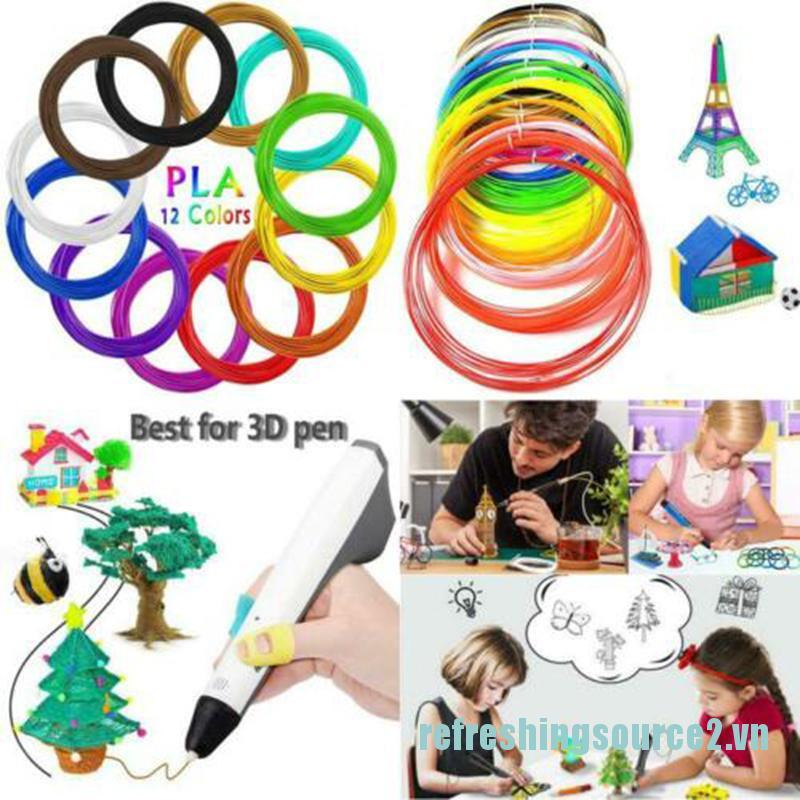 12 Cây Bút Vẽ 3d 1.75mm 3m Per Color