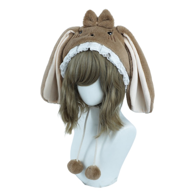 Mũ Tai Thỏ Bằng Lông Nhung Dễ Thương Xinh Xắn Dành Cho Nữ