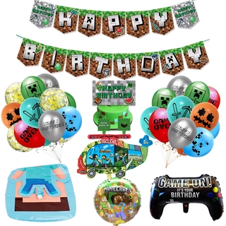 Bong Bóng Trang Trí Chủ Đề Minecraft
