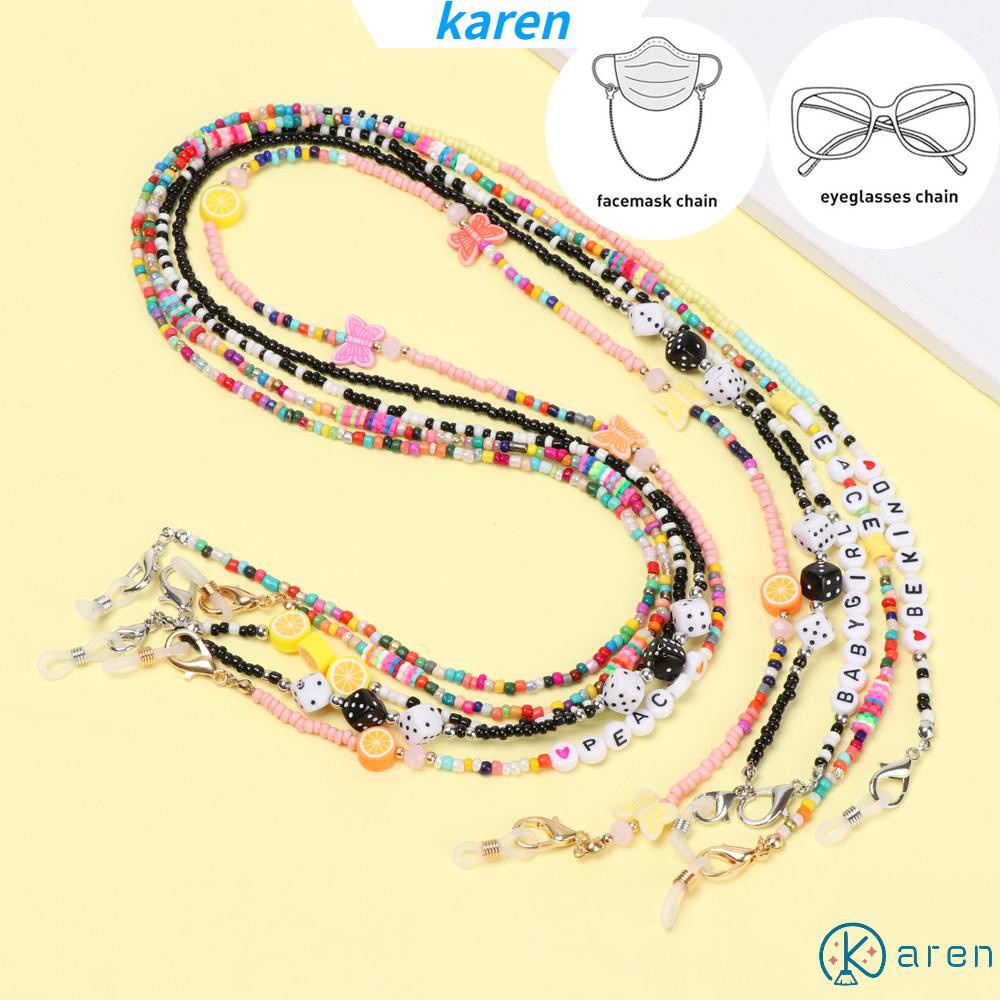 Dây Đeo Giữ Mắt Kính Bằng Acrylic Chống Trượt Thời Trang