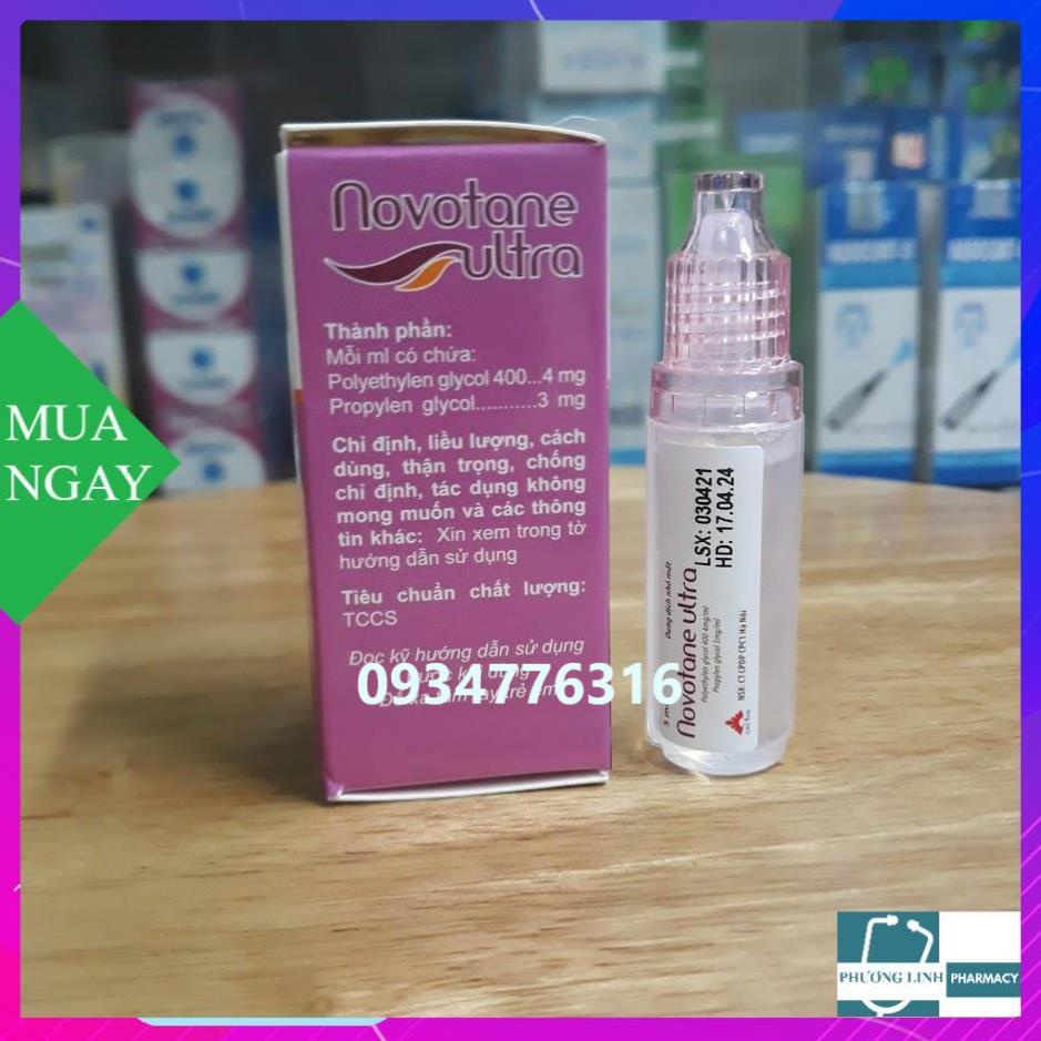 Nước nhỏ mắt nhân tạo NOVOTANE ULTRA lọ 5ml