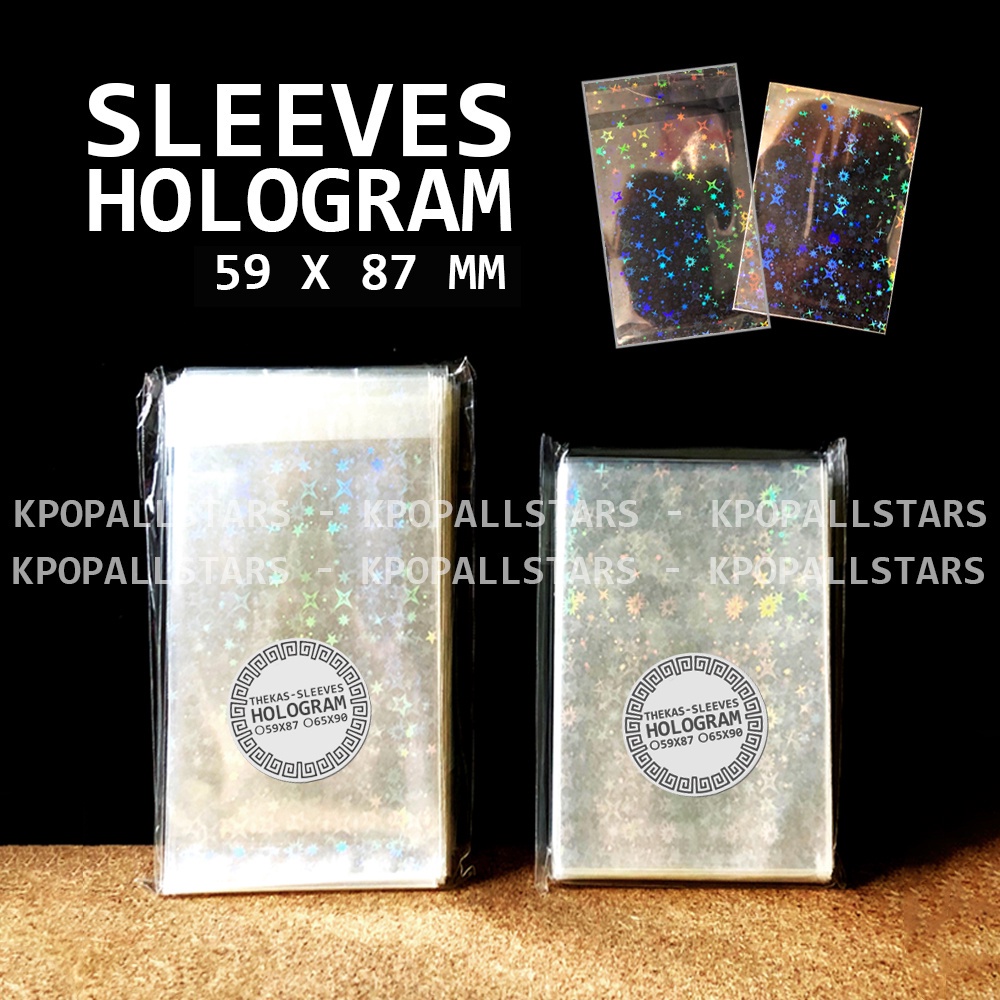 Xấp 10-50 bọc bài Sleeves Card hologram 5 hiệu ứng hologram bảo vệ card