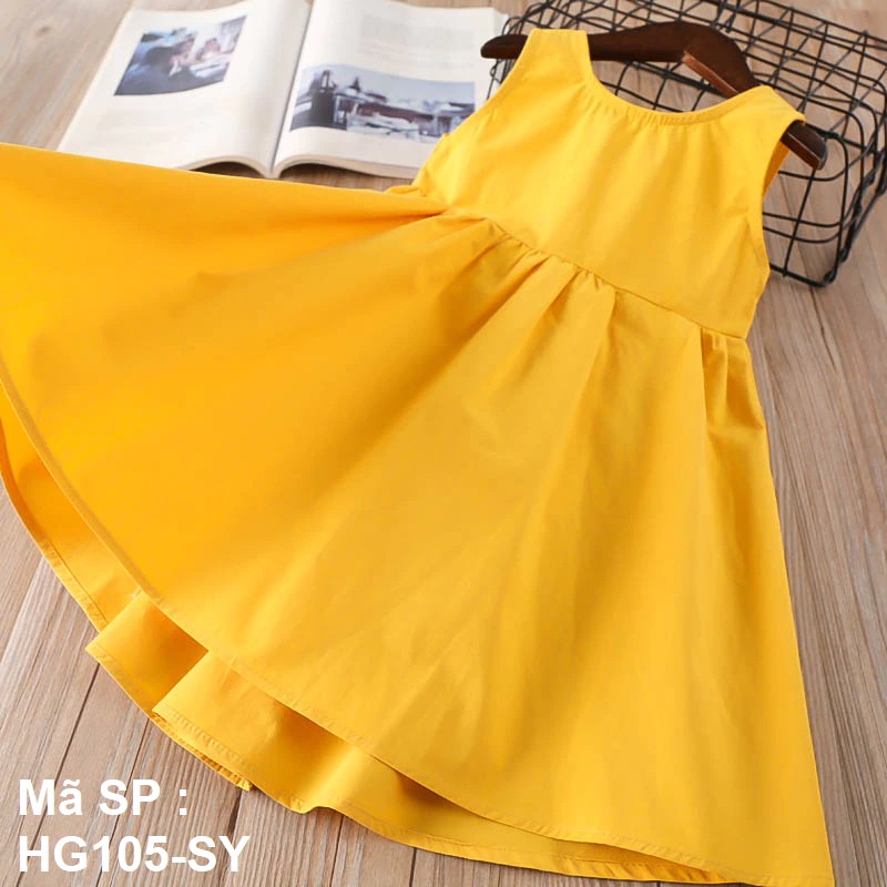0 - ⚡ SIÊU SALE ⚡ - SIÊU SALE - Váy bé gái cotton mềm mịn thoáng mát mùa hè - HG105