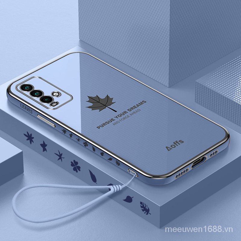 Ốp điện thoại họa tiết lá phong cho Redmi 9T FY uT8E