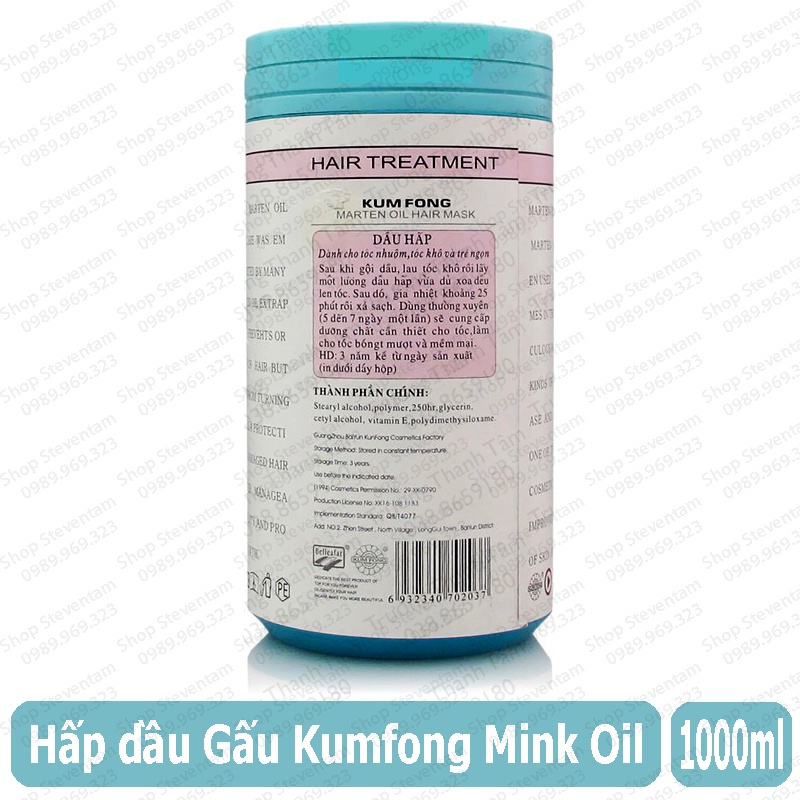 Hấp dầu Gấu Kumpong Mink 1000ml