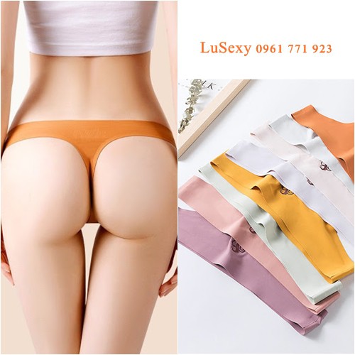 Quần lót nữ lọt khe cao cấp xinh đẹp sang chảnh - Quần lót nữ dễ thương màu hồng cam da đen đỏ
