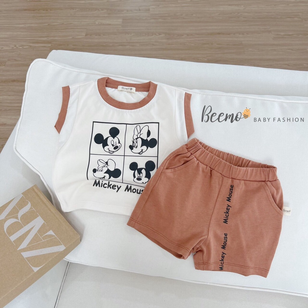 Beemo - Bộ cotton mickey mouse