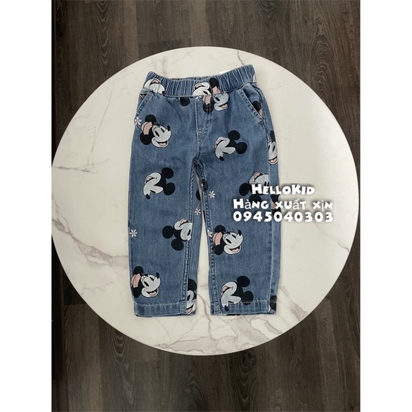 G29 - Quần jean culottes mickey cho bé
