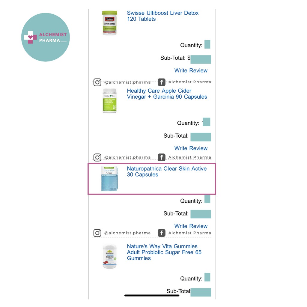 VIÊN UỐNG NATUROPATHICA CLEAR SKIN ACTIVE GIẢM MỤN, ĐẸP DA ÚC HỘP 30 VIÊN | Thế Giới Skin Care