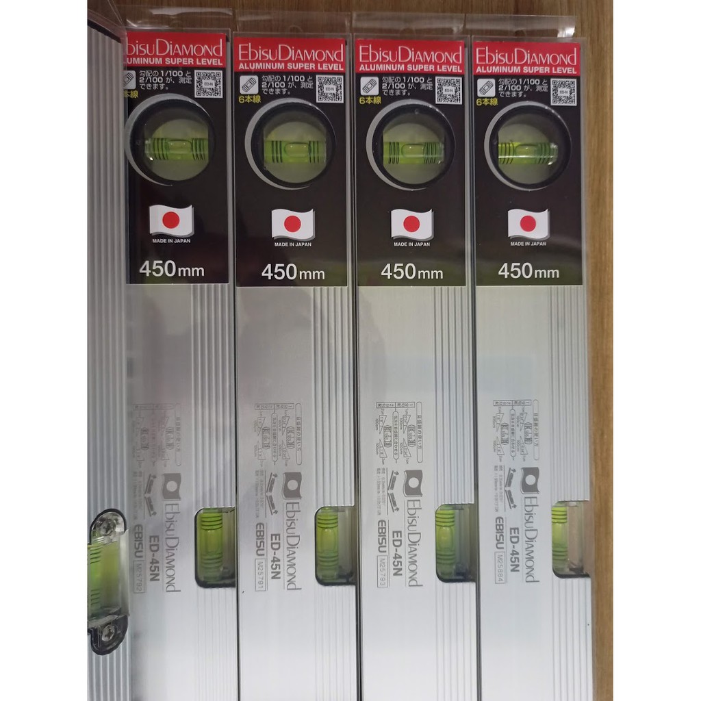 Thước Nivo cân bằng cao cấp EBISU Japan ED-45N dài 450mm