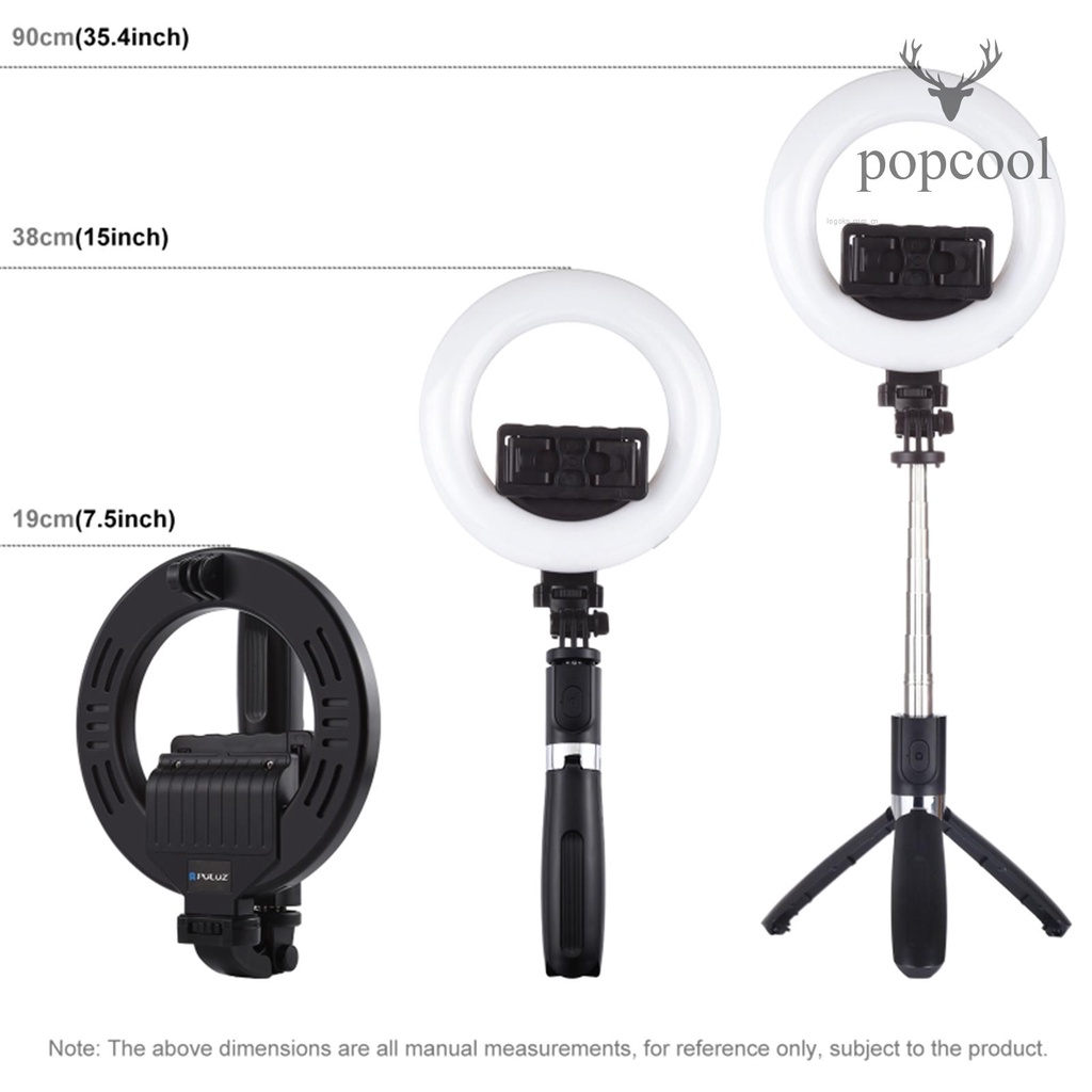 Puluz Gậy Ba Chân Có Đèn Led Hỗ Trợ Chụp Ảnh Selfie | BigBuy360 - bigbuy360.vn