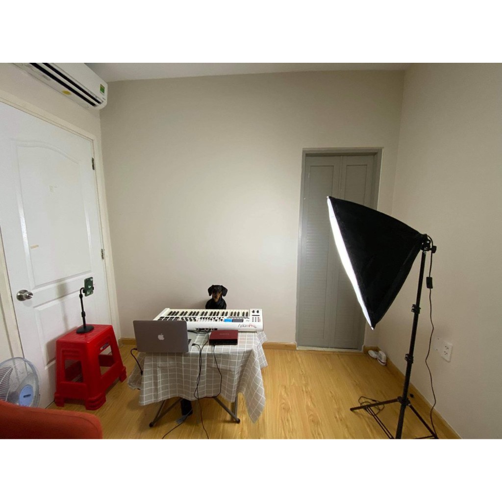 Bộ Đèn Chụp Ảnh Sản Phẩm Đui 4 bóng , đèn studio, quay phim, đèn Livestream, tiktok cao 2m