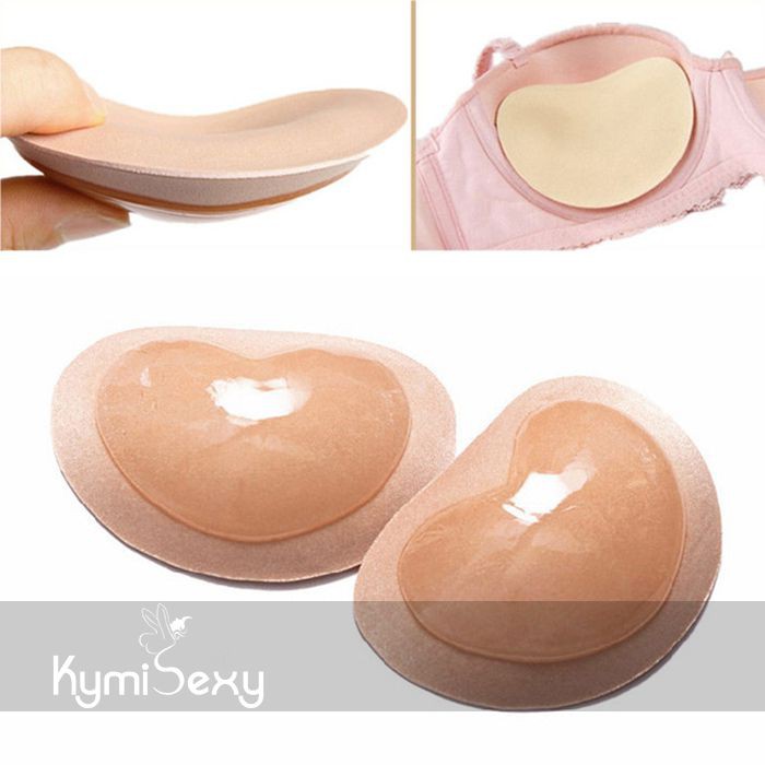 CẶP độn ngực, nâng ngực dán hình trái tim dùng cho áo ngực, bikini, áo quây