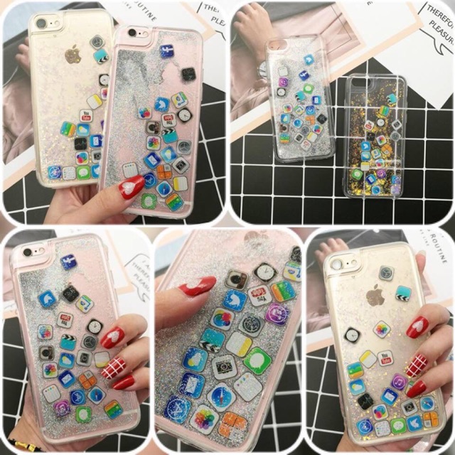 Ốp nhũ ứng dụng apple