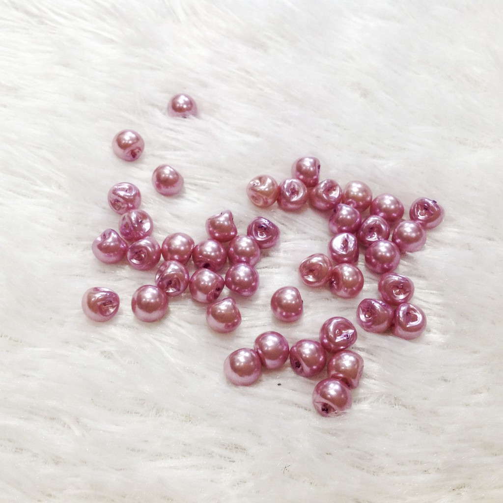 Cúc áo nút hạt trai tròn đính kết trang phục ao dài váy đầm