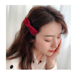 Kẹp tóc mái voan viền