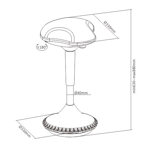 Ghế Đẩu Công thái học Ergoto Ergonomic Stool Chair xTool-101