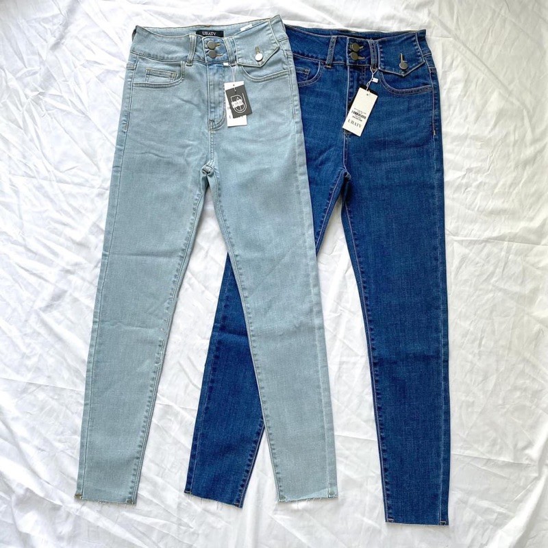 Quần Jeans Skinny 9 Tấc Lưng Nắp Túi [ẢNH THẬT] MÓM STORE VNXK