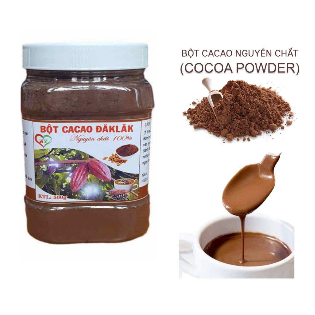 Bột Cacao nguyên chất daklak không đường