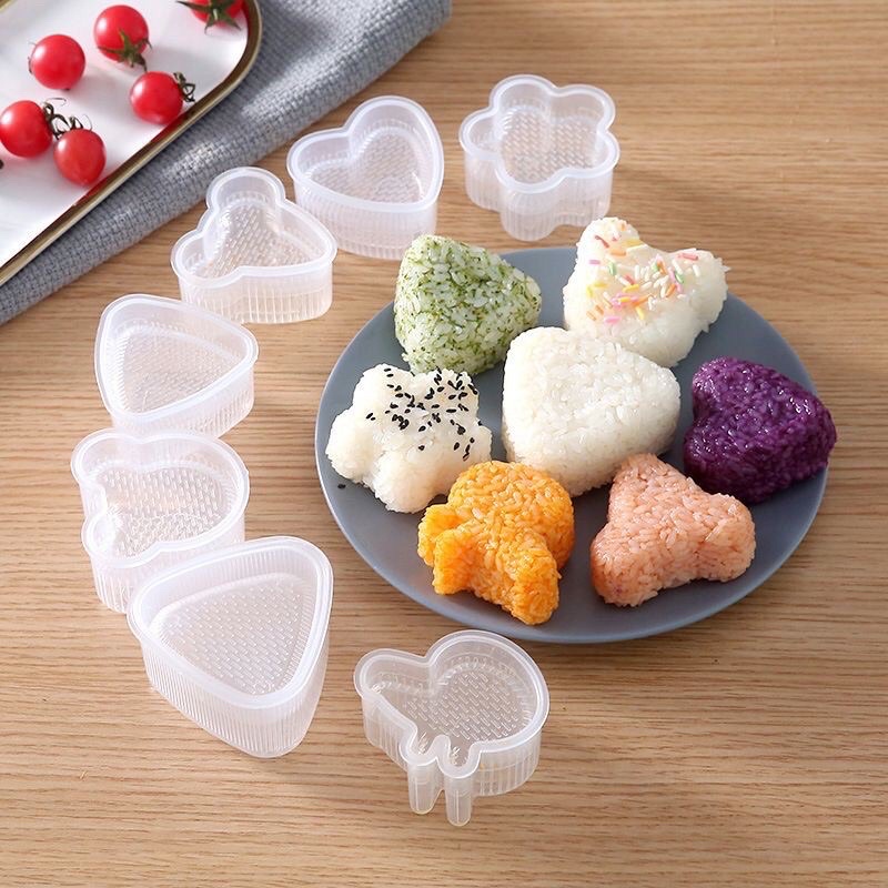 Khuôn làm cơm nắm Onigiri Bento nhiều hình cho bé cho bé ăn dặm