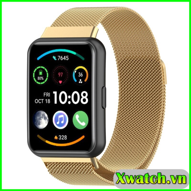 Dây đeo Milanese Loop kim loại thép không gỉ cho Huawei Watch Fit 2
