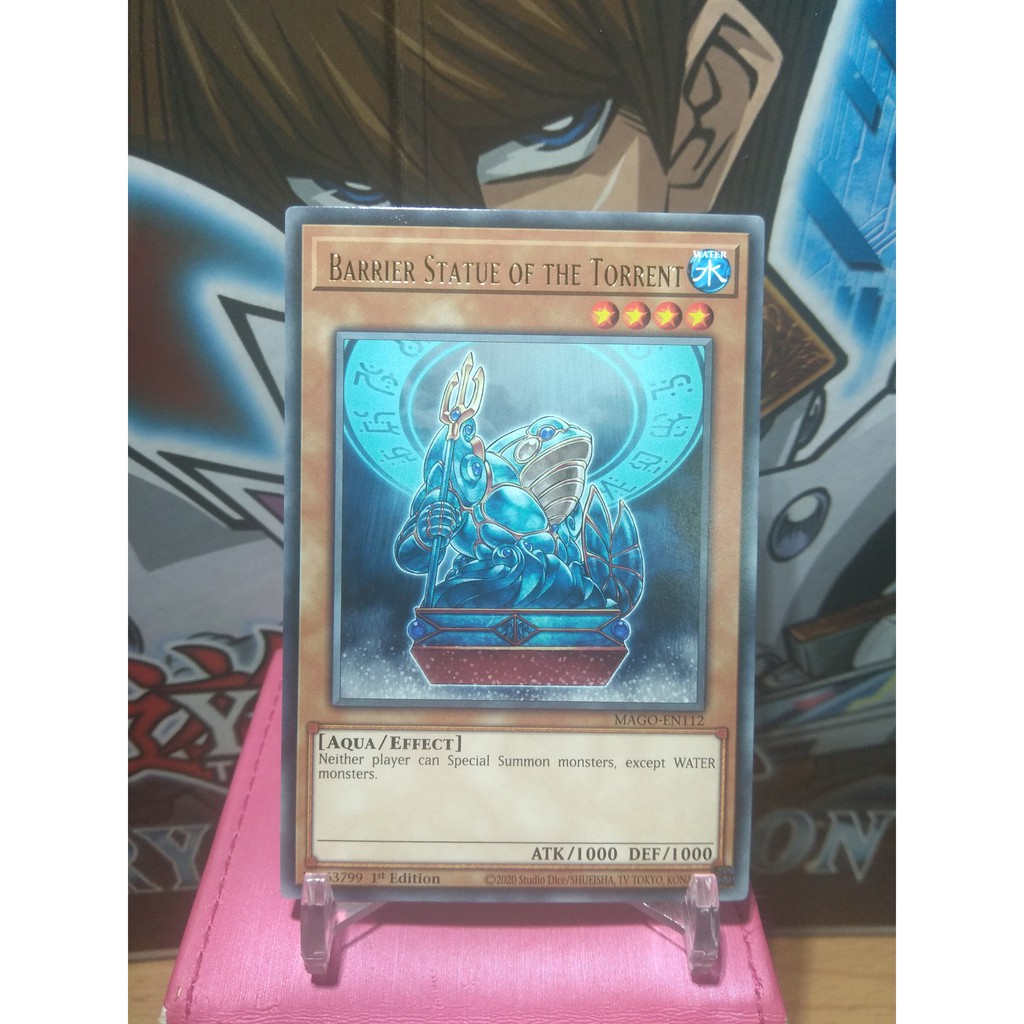 Thẻ bài Yugioh! Barrier Statue of the Torrent - MAGO-EN112 - Rare 1st Edition