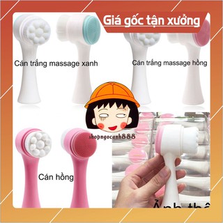 Cây Cọ Rửa Mặt Silicon 2 Đầu Massage Chuyên Dụng