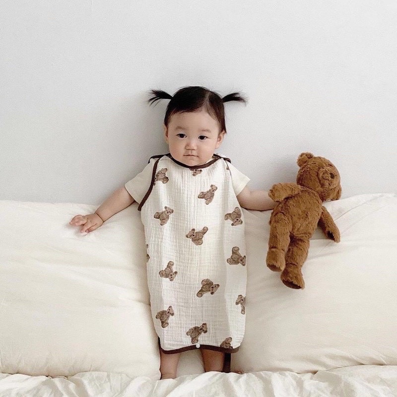 Túi ngủ vải xô muslin hàn quốc 2 lớp CONCHIM | BigBuy360 - bigbuy360.vn