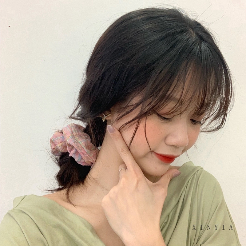 [Mã FASHIONCB232 hoàn tối đa 15K xu đơn 50K] Dây Buộc Tóc Nữ Co Giãn Hình Tròn Đáng Yêu | BigBuy360 - bigbuy360.vn