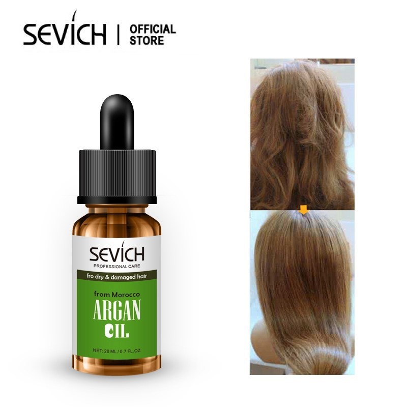 Serum dưỡng tóc dầu argan Sevich phục hồi chuyên sâu tóc khô, hư tổn hiệu quả 20ml- Hanayuki Asia