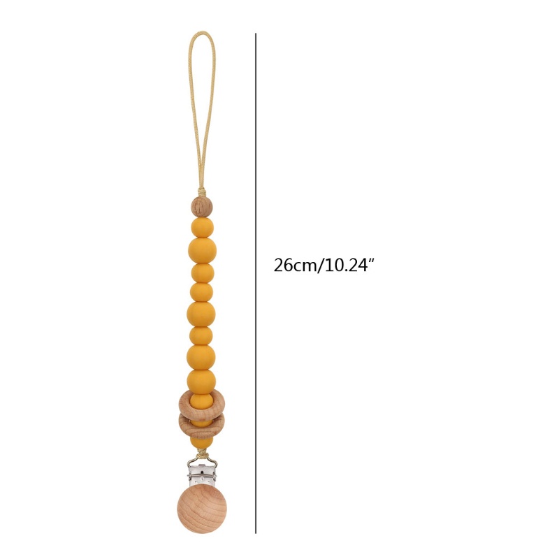 Dây Đeo Núm Vú Giả Bằng Silicon Có Kẹp Tiện Dụng Cho Bé Sơ Sinh Giá Đỡ