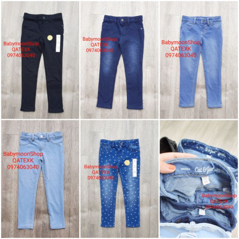 Quần Legging Bé Gái Giả Jean Size Đại Cat&Jack Dư