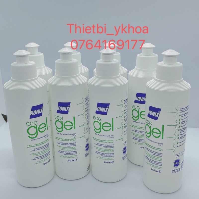 Gel Lạnh Dùng Cho Máy Nâng cơ, Hifu, Máy Gel lạnh triệt lông dùng trong spa 250ml -Gel điện tim -Gel siêu âm- Gel konix