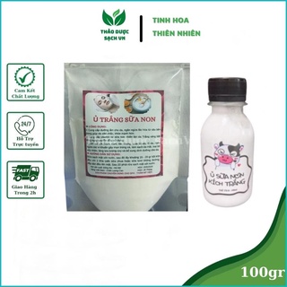 Ủ sữa bò non kích trắng dạng bột HandMade 100gr thảo dược sạchVN