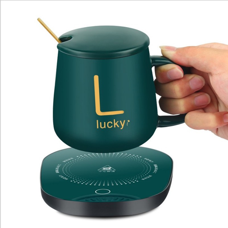 Bộ Cốc Hâm Nóng Đồ Uống Kèm Đế Điện Lucky