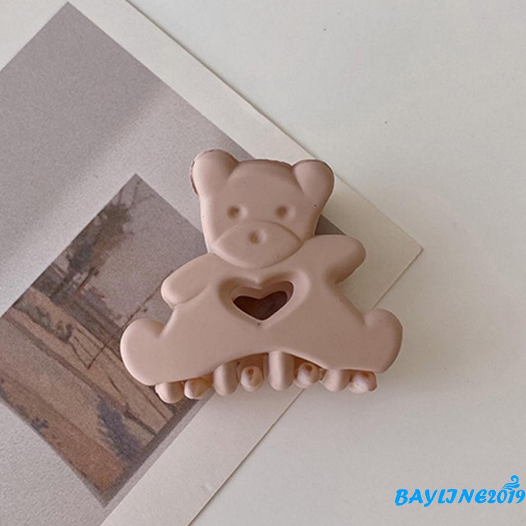 BAY-Kẹp bắt cá mập thiết kế rỗng chống trượt hình trái tim hoạt hình sáng tạo cho nữ