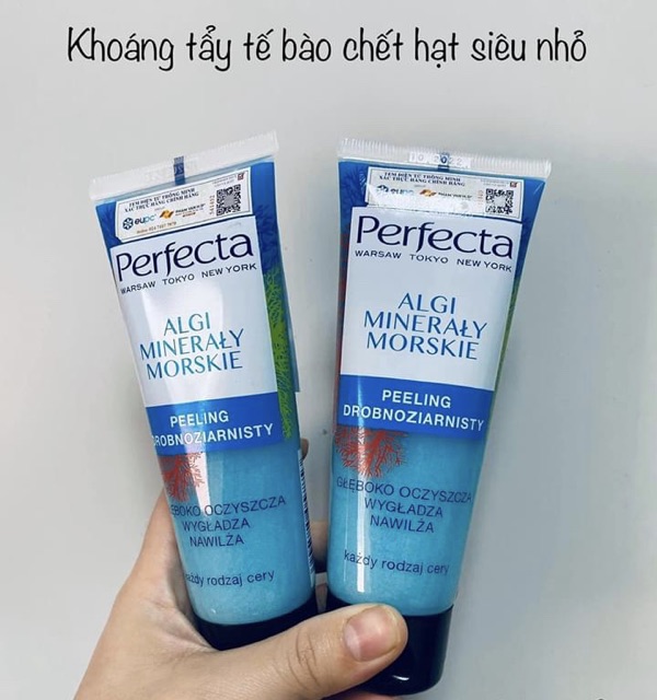 (CHÍNH HÃNG )Tẩy Tế Bào Chết Tảo Biển Perfecta Algi Mineraly Morskie Và Enzyme Tẩy Tế Bào Chết Kỷ Tử Perfecta Jagody