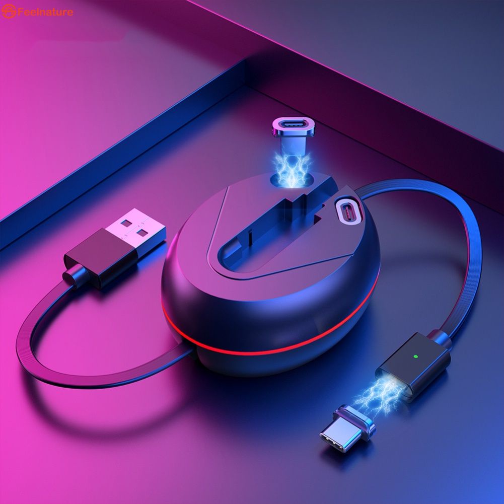 2022 New 3IN1 Cáp Dữ Liệu Từ Tính Có Thể Thu Vào Di Động Sạc Cáp đối với Apple Huawei Samsung CẢM THẤY