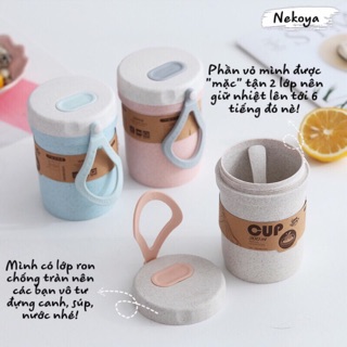 CỐC GIỮ NHIỆT CHỐNG TRÀN LÚA MẠCH CANDY CUP 300ML