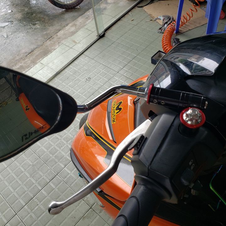 Gương xe máy thời trang H2C/CRG 1 cái trái kèm ốc salaya chân xoay 360 độ cao cấp cho Wave AB SH Winner Exciter Vario...