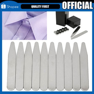 Bộ 21 Cổ Áo Sơ Mi Nam Châm Bằng Kim Loại Dành Cho Nam