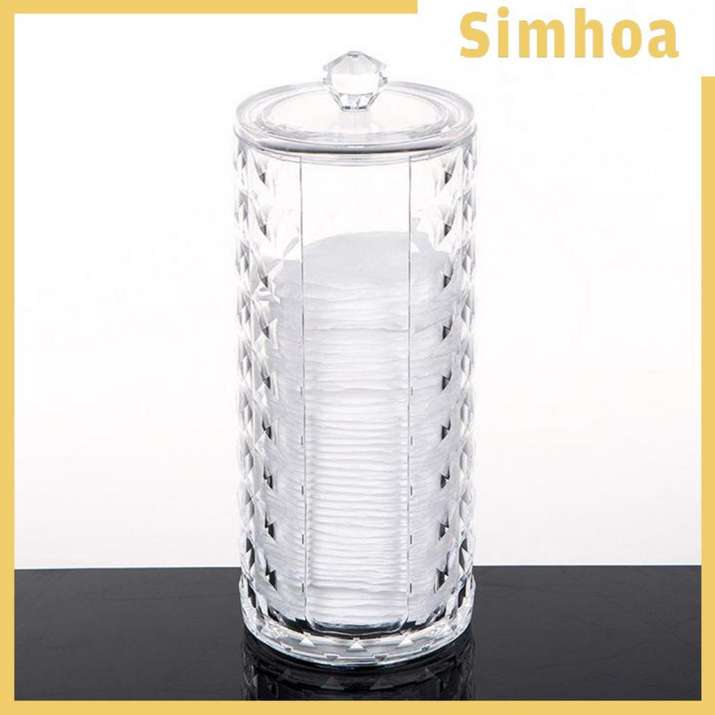 [Hàng mới về] Hộp Đựng Bông Tẩy Trang Chất Liệu Acrylic Trong Suốt Chất Lượng Cao