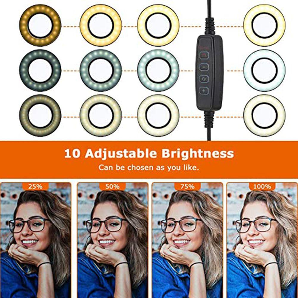 Vòng Đèn Led Trợ Sáng Để Bàn Có Thể Điều Chỉnh