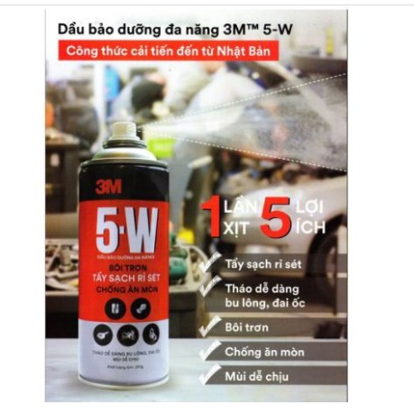 Chất Chống Rỉ Và Bôi Trơn 5-W Way Penetrant 3M (400ml)