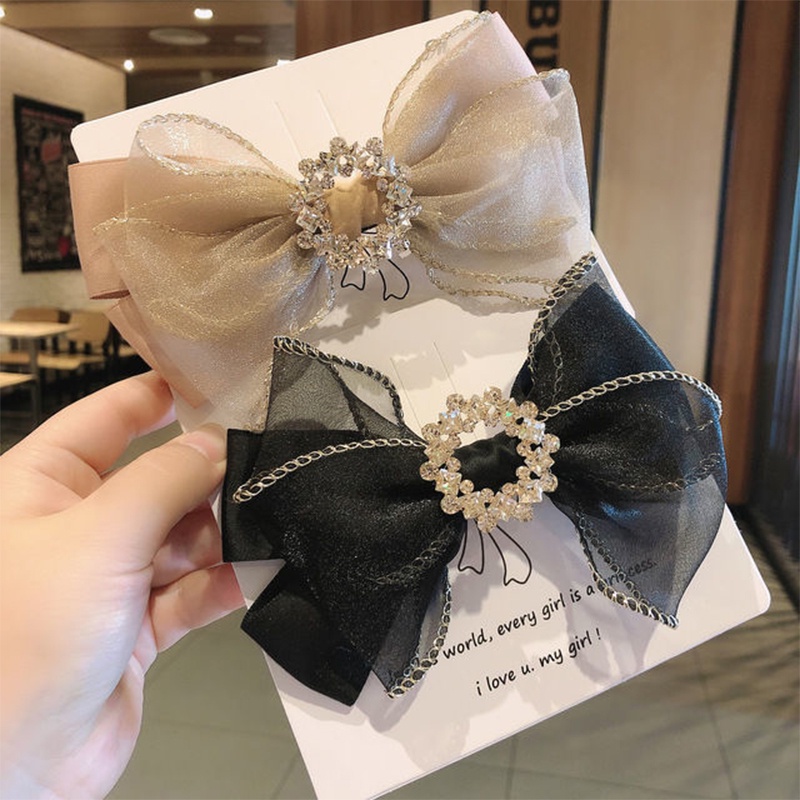 Dây Buộc Tóc Thắt Nơ Cỡ Lớn Phong Cách Hàn Quốc Xinh Xắn Cho Nữ