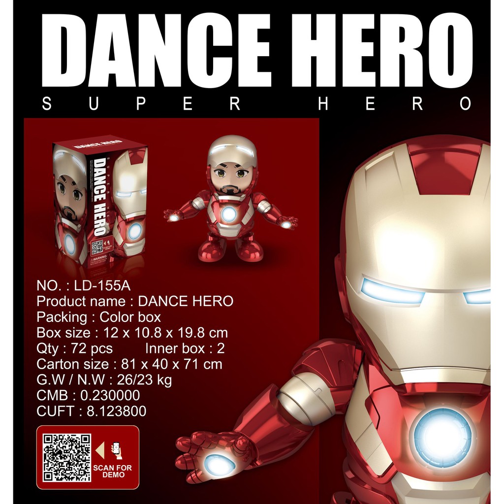 [Đồ chơi trẻ em] Siêu anh hùng nhảy múa cực kỳ vui nhộn (Dancing Hero)